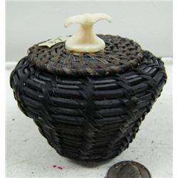 3" baleen basket by Jerry Howley of Pt. Hope, Alaska (114)