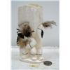 Image 1 : 6-1/2" white walrus ivory butt 3 dancers by Iglaak from Koyuk, Alaska (114)