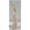 Image 3 : 8" ivory totem with whale, walrus, and man by Iglaak from Koyuk on white walrus ivory (114)