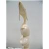 Image 3 : 8" dancer with whales carved from white walrus ivory by Iglaak (114)