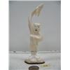 Image 2 : 6-3/4" dancer made from white walrus ivory mounted on fossilized ivory by Iglaak (114)