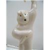 Image 6 : 6-3/4" dancer made from white walrus ivory mounted on fossilized ivory by Iglaak (114)