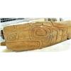 Image 2 : Large hand carved and painted Alaska Native looking  - Imported potlatch bowl 79" long, 11" wide (11