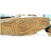 Image 4 : Large hand carved and painted Alaska Native looking  - Imported potlatch bowl 79" long, 11" wide (11