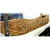 Image 7 : Large hand carved and painted Alaska Native looking  - Imported potlatch bowl 79" long, 11" wide (11