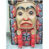 Image 2 : Large hand carved and painted Alaska Native looking mask - Imported (114)