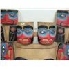 Image 3 : Large hand carved and painted Alaska Native looking mask - Imported (114)