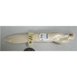 CHOICE on 2 6" ivory letter openers: walrus (114)