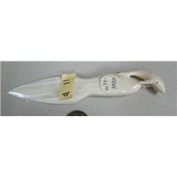 CHOICE on 2 6" ivory letter openers: whale (114)