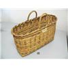 Image 1 : Basket with handle- 13" tall and 18" long, plaited cedar (3)
