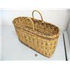 Image 2 : Basket with handle- 13" tall and 18" long, plaited cedar (3)