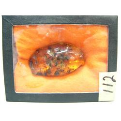 2-1/2" piece of amber with bug in it (3)