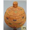 Image 2 : 6" Hooper Bay basket with orange berry stain color (3)