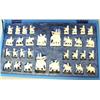 Image 2 : Outstanding ivory chess set depicting elephants, camels, horses, and men- king is 3-3/4" tall, pawns