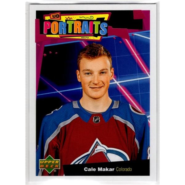 Cale Makar 2020-21 Upper Deck Series 1 UD Portraits #P-19