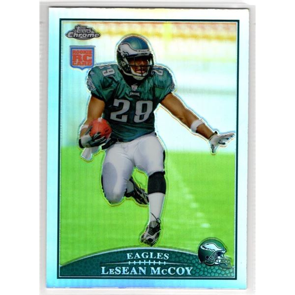 LeSean McCoy Refractor Rookie Card 2009 Topps Chrome #TC180