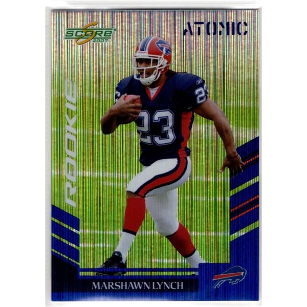 Marshawn Lynch Rookie Card 2007 Score Atomic Insert #381