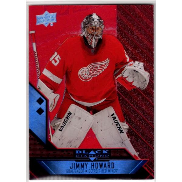 /50!! Jimmy Howard 2014-15 Upper Deck Black Diamond Star Rubies #136