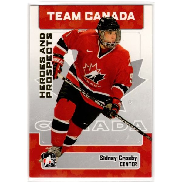 Sidney Crosby 2006 In The Game Heroes and Prospects Team Canada #147