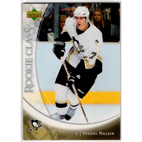 Evgeni Malkin Rookie Card 2007 Upper Deck Rookie Class #9