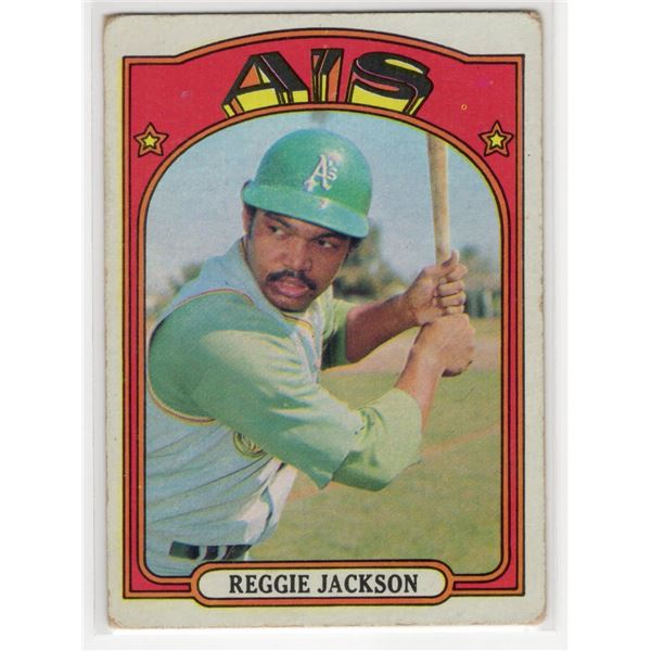 Reggie Jackson 1972 Topps Card number 435
