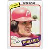 Image 3 : Lot of 2 Pete Rose Cards: 1980 Topps Card number 540 & 1964 Topps Card number 125
