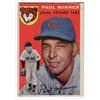 Image 1 : Good Vintage Card Paul Minner 1954 Topps Card number 28