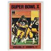 Image 3 : Lot of 1 Rocky Bleier Card & 1 Steeler Superbowl Card: 1980 Topps Card number 61 & Super Bowl X 1977