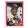 Image 1 : Alan Trammell 1981 Topps Card number 709