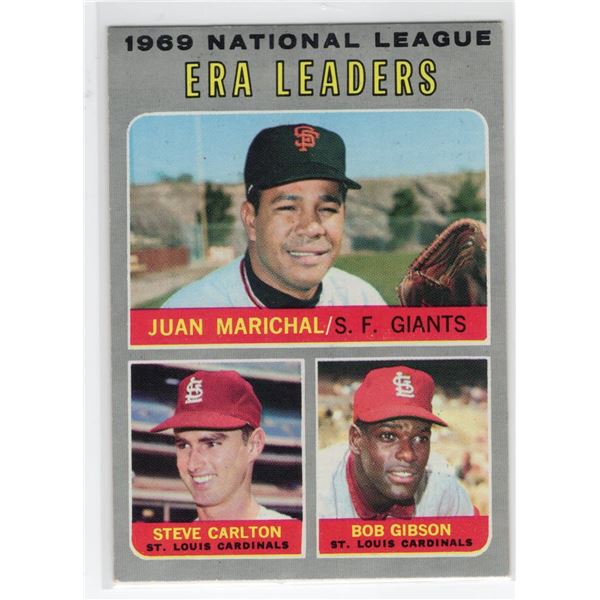 Juan Marichal 1970 Topps ERA Leaders 1969 Card number 67