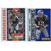 Lot of 2 Tom Brady Cards 2017 Donruss Dominator #6 & 2013 Panini Prizm Cornerstones #5