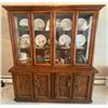 Image 1 : Oak China Cabinet With Lights 64L x 19D x 71T