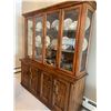 Image 2 : Oak China Cabinet With Lights 64L x 19D x 71T