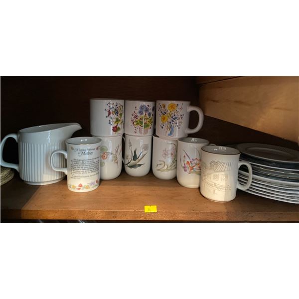 Coffee Mug Collection & Marlboro Old Englsh Ironstone Plates