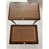 Image 2 : Nesting Tables - 2 Pieces Leather Inlaid Top 14 x 22