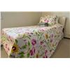 Image 1 : Single Bed Vinyl Headboard Little Girls Room All Bedding Included Memory Foam Topper 78L  x 41W