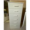 Image 1 : Economy Furniture White Chest Of Drawers 6 Drawers 26W x 15D x 53T