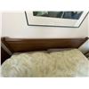 Image 3 : Wood Chest Of Drawers 28L x 16D x 38T Plus Queen Size Bed Frame - Mattress Boxspring Not Included