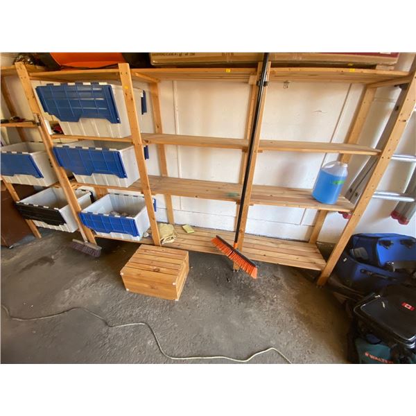 Wooden Storage Shelves Contents Not Included
