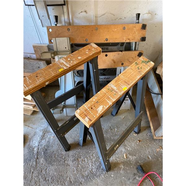 Workmate & 2 Hirsh Saw Horses