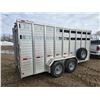 Image 1 : 2015   15 ft Duralite Aluminum Trailer   VIN 1D9AL1529GC619732   ONE OWNER