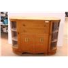 Image 1 : * Vintage 1950's Knechtel Homewood Wooden Buffet with Curved Glass Doors - 18 x 53 x39