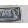 Image 3 : Canadian 1954 $5 Bill