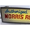 Image 2 : Morris 1960s Rod-Weeder Dealer Sign - 28" x 8" x 4 1/2", Works