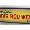 Image 3 : Morris 1960s Rod-Weeder Dealer Sign - 28" x 8" x 4 1/2", Works