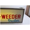 Image 4 : Morris 1960s Rod-Weeder Dealer Sign - 28" x 8" x 4 1/2", Works