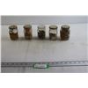 Image 1 : (5) Coleman Jars with Hardware - NOS