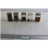 Image 1 : (5) Coleman Jars with Hardware - NOS