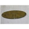 Image 4 : Regina 1934 Oval Licensed Plate Brass Truck Plate Tag