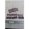 Image 1 : (20) Regular Purple Gulf Stickers - NOS